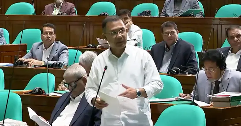 বক্তব্য রাখছেন প্রধানমন্ত্রী তারেক রহমান